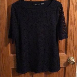 Navy blue blouse
